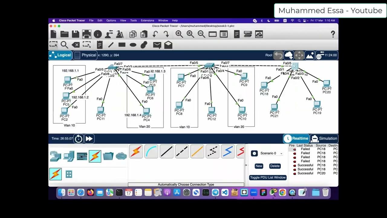 13 VLAN & Trunking Configure trunk in multi layer switch YouTube