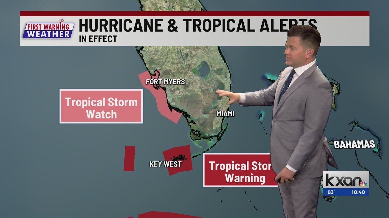 Tropical Storm Warnings issued for parts of Florida - YouTube