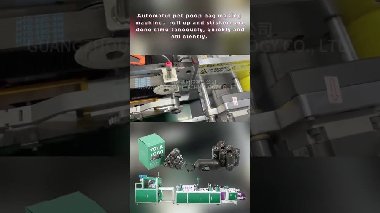Fully automatic dog poop bag making machine 
