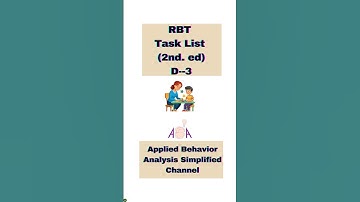 RBT Task List: Motivating Operations and Discriminative Stimuli!!