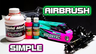 How To Paint An RC Car Body Shell With An Airbrush SIMPLE Rc Racing Shell