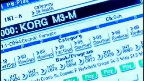 Korg M3 keyboard Workstation - Overview Demo