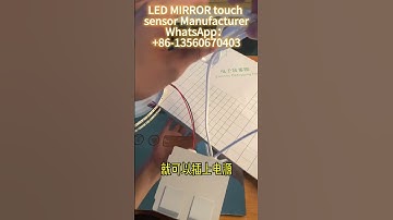 LED mirror touch sensor Switch integrated single color touch switch installation tutorial#led#mirror