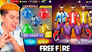 ¡CONSIGO TODA LA LUCK ROYALE DE CHAQUETAS VETERANAS DE FREE FIRE! 🔥 * EPICO * 🔥