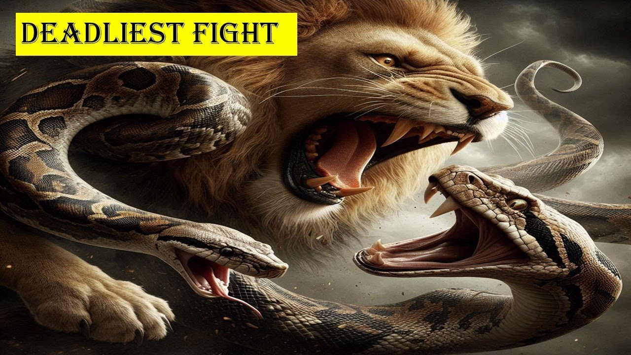 What If Lion Vs Python Showdown - YouTube