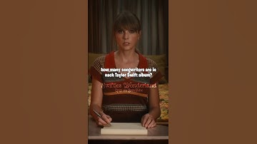 how many songwriters are in each Taylor Swift album? | #taylorswift #shorts