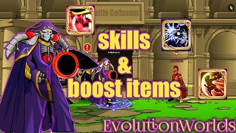 AQW - EvolutionWorlds (Where to get skills & boost items) 2023