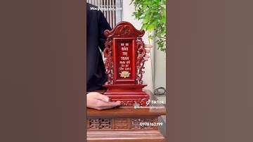 Bài vị thờ dát vàng, bài vị gia tiên, bài vị Cửu Huyền thất tổ #phongthuy #dogo #mocgianguyen #diy