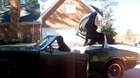 Convertible top operation on 1968 Firebird