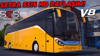 ["setra 516 ets2", "ets2 mod", "ets2 setra s516hd", "euro truck simulator 2 mod", "otobüs", "travego", "v8gangteam media"]