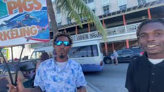 Walking tour at Nassau Bahamas Norwegian Sky Cruise, #goodguyswinning Blue Marlin Excursion