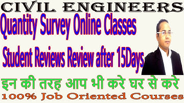 Quantity Survey (Estimation+ Billing+ Tendering) Course I Civil Engineers Training Institute