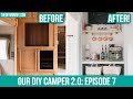 DIY CAMPER MAKEOVER | Entertainment Unit to COFFEE BAR!