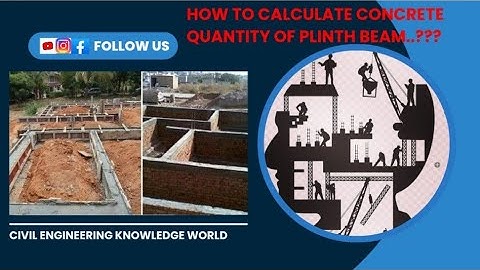 How to Calculate CONCRETE QUANTITY OF PLINTH BEAM.?#civil #civilconcepts #plinthbeamconcretequantity