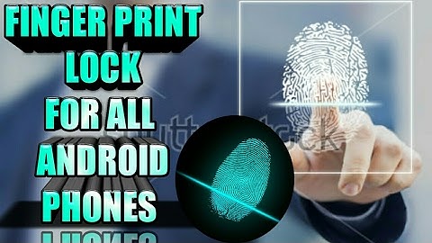 How to set finger print lock for all android phones //without having finger print sensor //