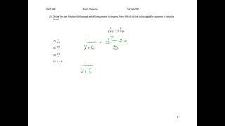 math 104 exam 2 review problem 26