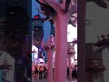 NEW YORK CITY🇺🇸 Discovering ROOTS at TIMES SQUARE Sculptural installation of Seven American Sweetgum