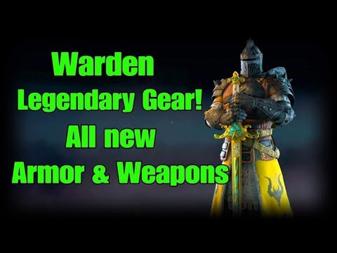 For Honor Season 3 - Rep 15 Warden All New Legendary Gear Showcase! 180 ...