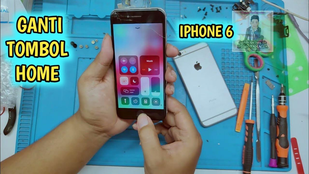CARA GANTI TOMBOL HOME IPHONE 6 - YouTube