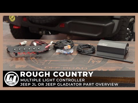 Rough Country MLC-6 Multiple Light Controller for 18-22 Jeep Wrangler JL &  Gladiator JT