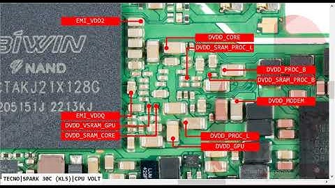 TECNO SPARK 30C KL5 Cpu Voltes In Out Shot Problem Hardware Solution