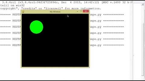 How to draw a circle in pygame window