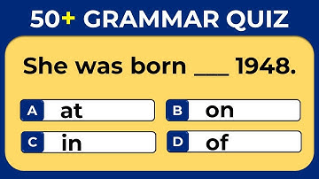 English Grammar Quiz | 50+ English Grammar Questions #challenge 1