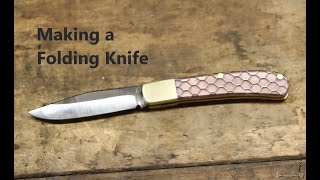 Making a slip joint folding knife