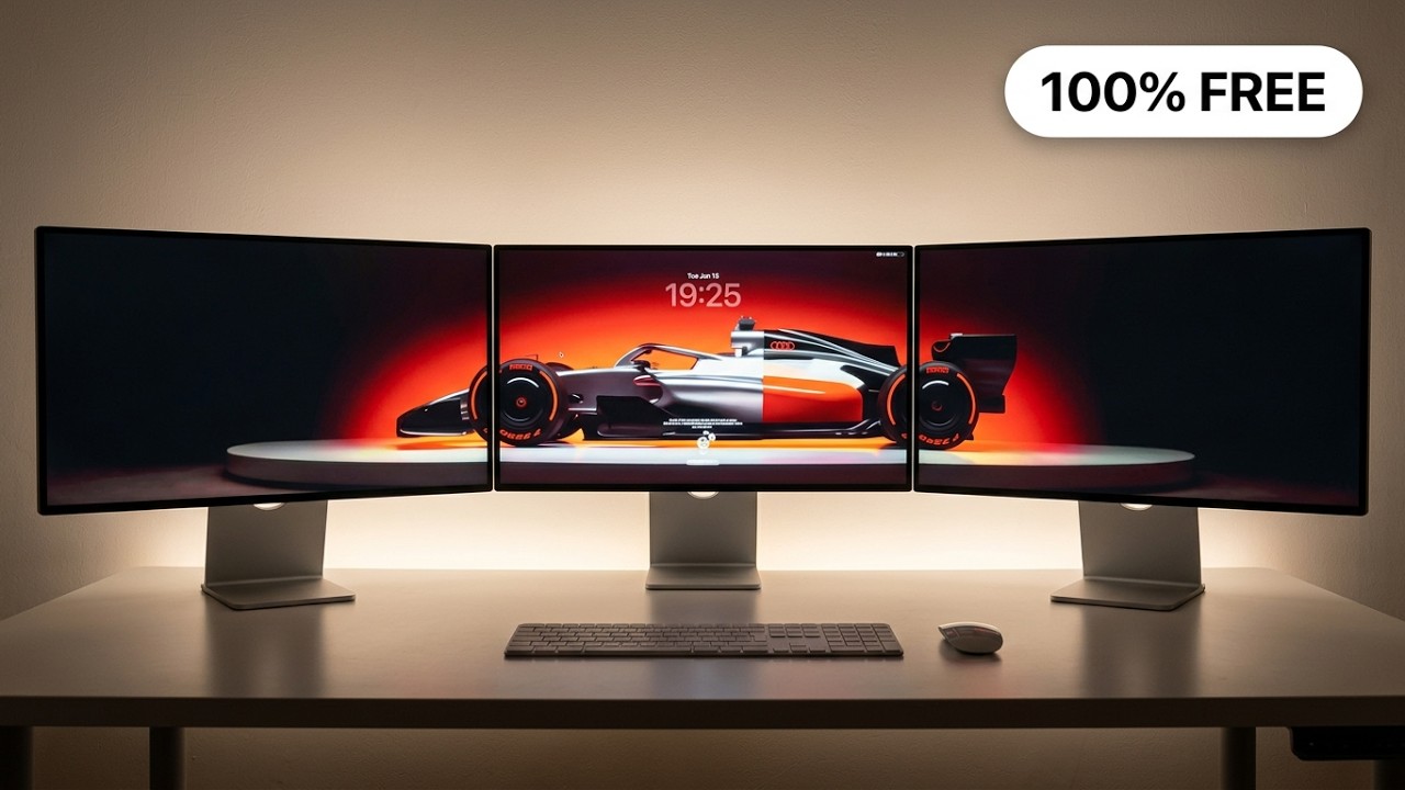 How To Span One Wallpaper Across Multiple Monitors On Mac - YouTube