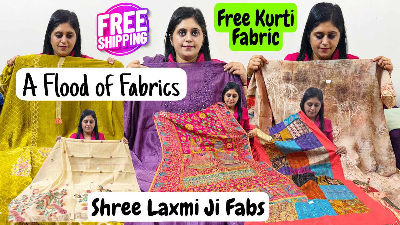 Stunning Suit in Muslin, Crepe, Banarasi, Cotton, Mul Chanderi, Jamdani, Maheshwari, Shree Laxmiji F