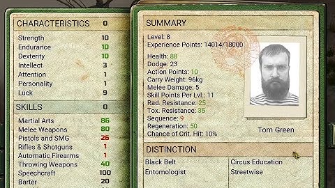 ATOM RPG 1.187 Featuring Solo Melee Character 