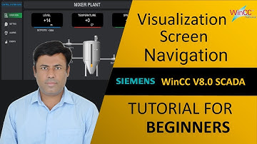 13- WinCC V8.0:How to Configure Changing /Switching Screen Navigation in WinCC|Step-by-Step Tutorial