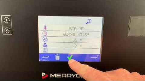 Merrychef How to Save a Cooking Profile