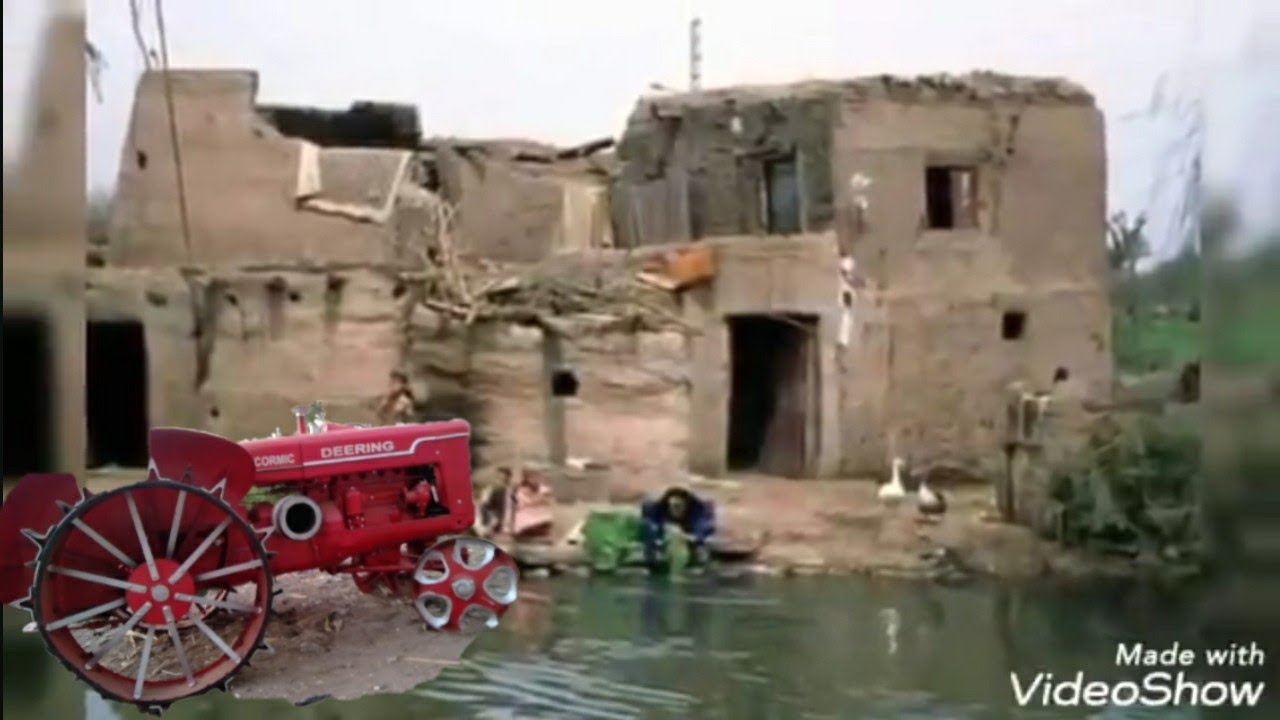 جولة فى قرية#البيوت الطين فى الريف المصرى واقدم جرار حرث فى العالم