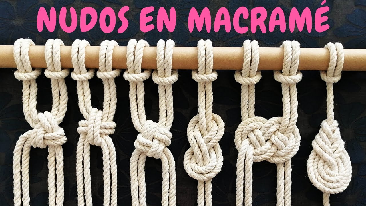 ▷¿Cómo hacer nudos de macramé paso a paso? [2022] | Curso | Crehana