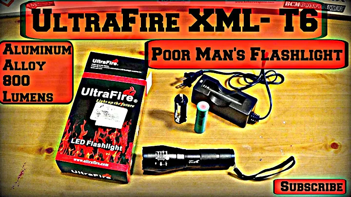UltraFire XML-T6 A Poor Man's Flashlight Aluminum Alloy 800 Lumens