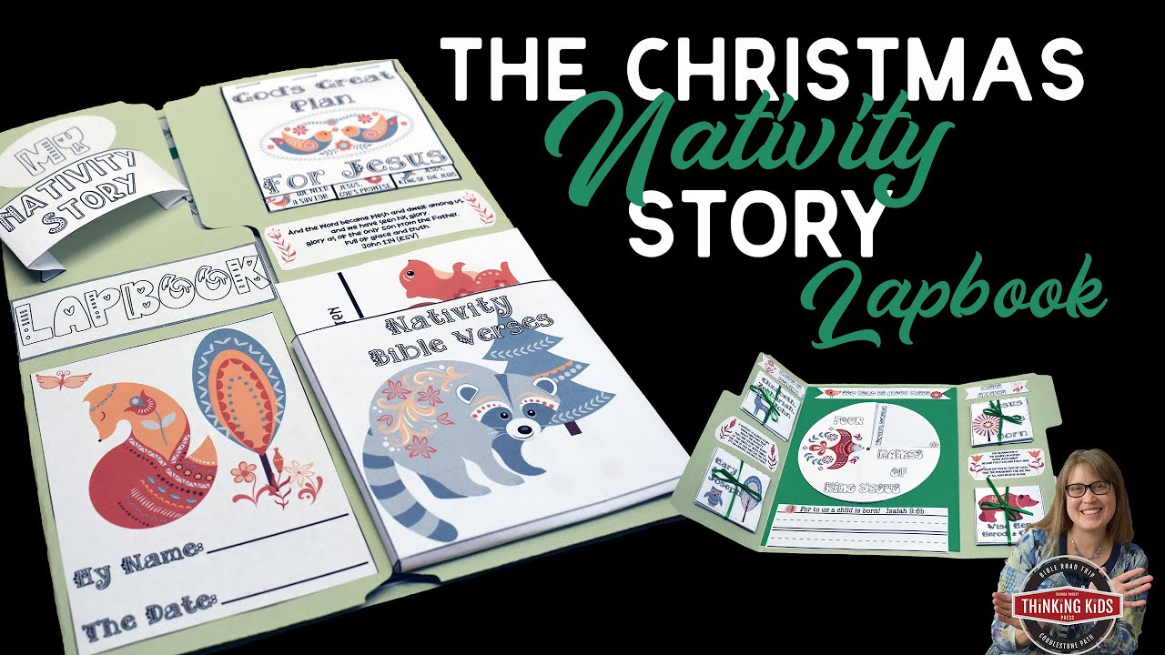 Christmas Nativity Story Lapbook Youtube