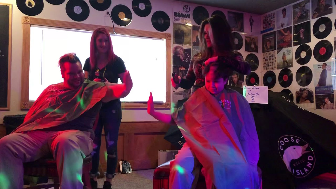 Kevin and Nino Brave the St Baldricks Shave