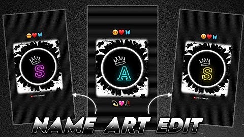 Name art letter video editing in Alight Motion in Hindi | Text Video Editing | Name Art Video Edit