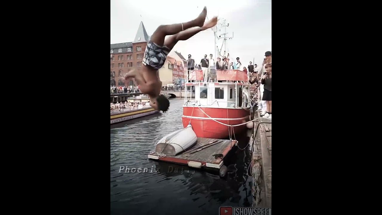 IShowSpeed CLEAN Backflip Into Water 