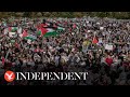 Live: Pro-Palestinian demonstrators gather in Washington D.C.