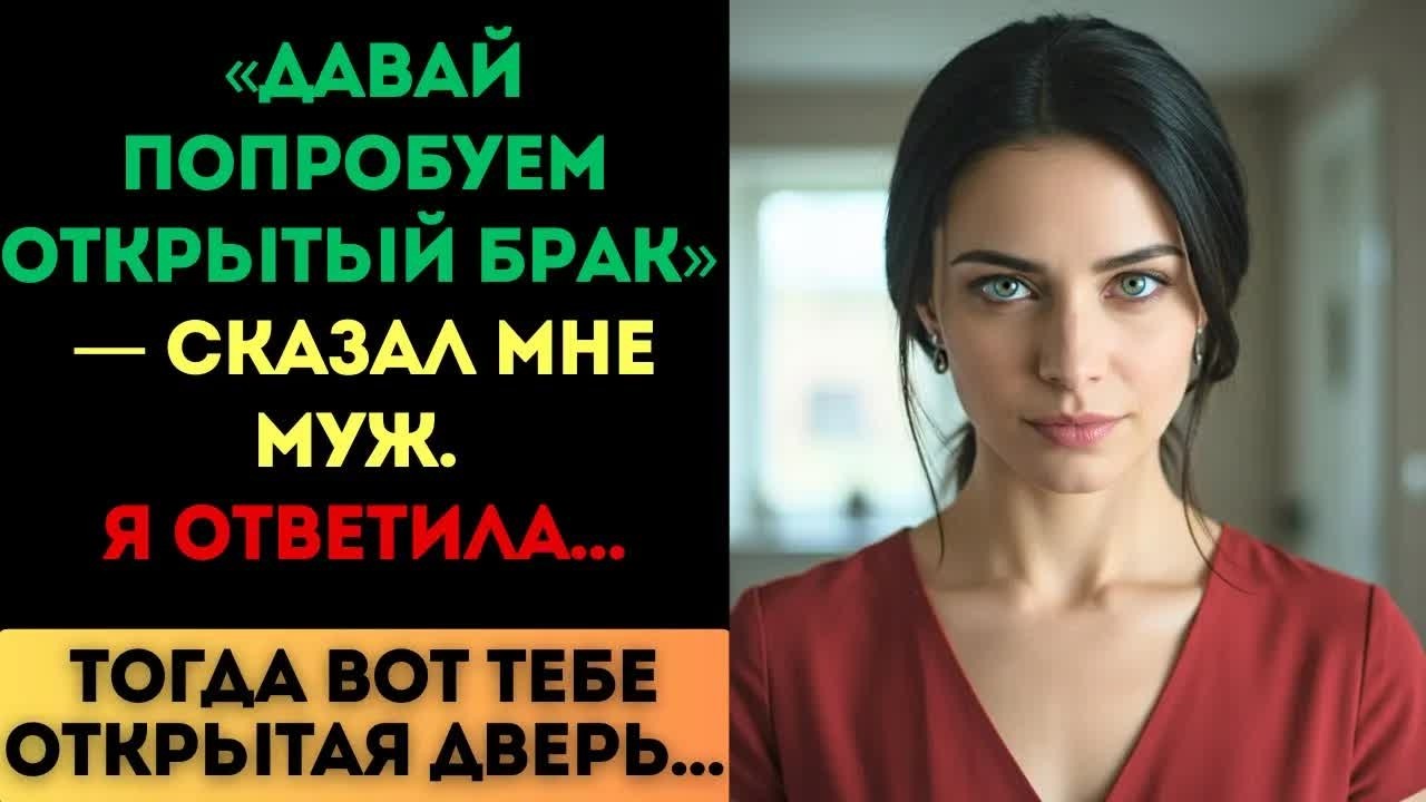 «Давай попробуем открытый брак», — сказал муж. Я ответила： «Вот тебе открытая дверь»...