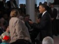 Obama Hugs Emotional Cancer Patient at Town Hall