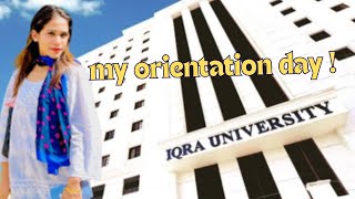 Orientation at AIFD Iqra University || Starting my Career In Fashion Designing