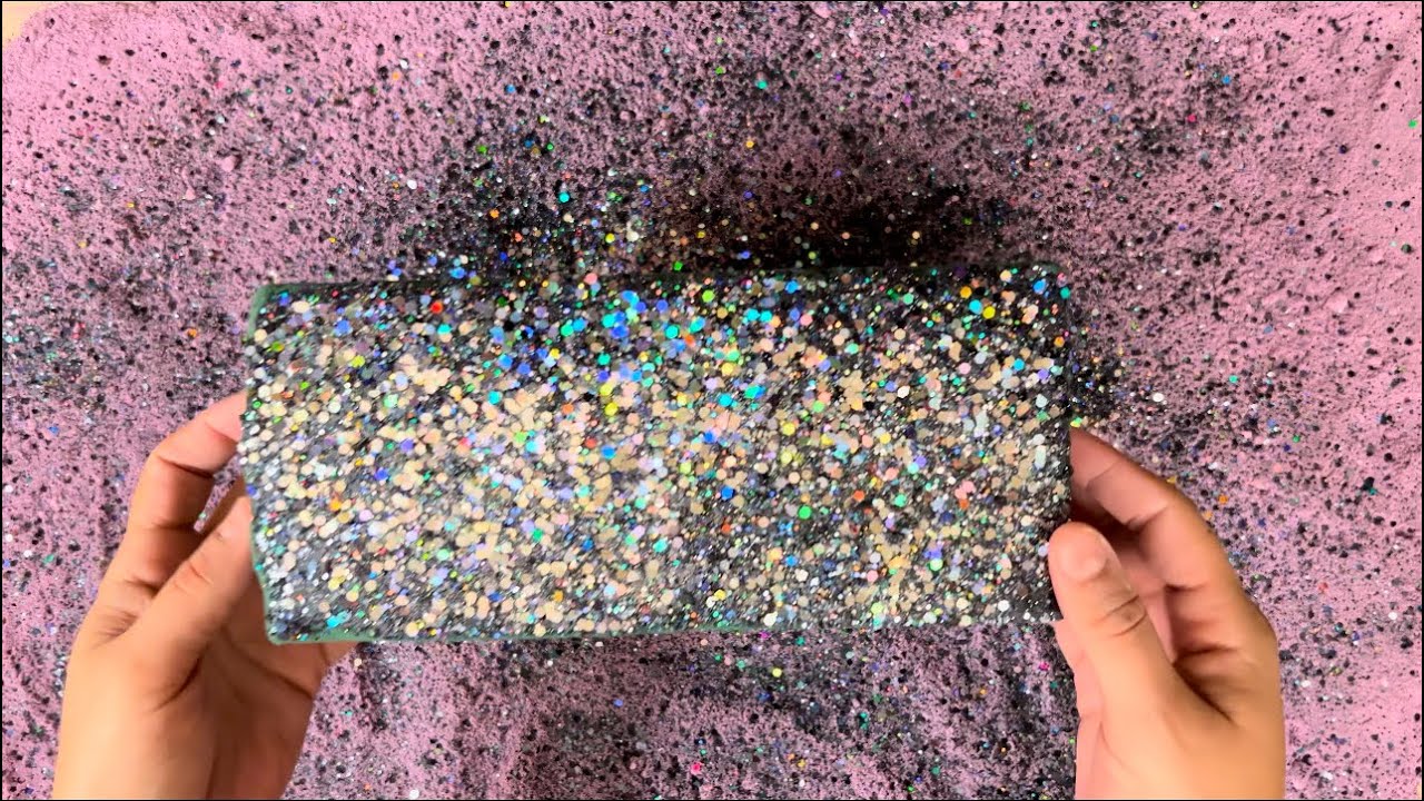 keepfloralfoamalive Full Floral Foam Block topped with Glitter ASMR