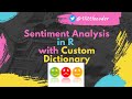 Sentiment Analysis in R with Custom Lexicon Dictionary using tidytext