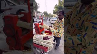 Refreshing Clean Sugar Crane Juice in India - Indian Street Food