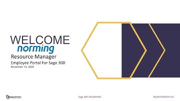 Norming Resource Manager - Sage 300 Unleashed 2024