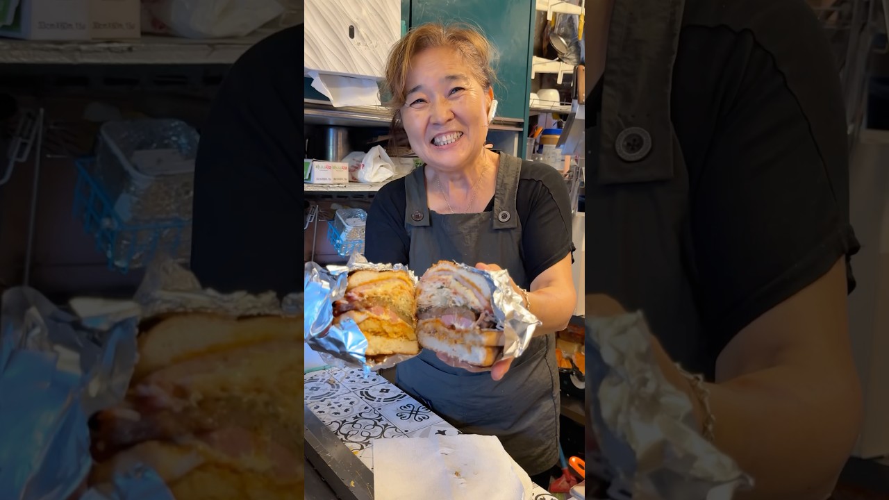 🍔 Street Style Burger Making – So Satisfying! / Korean Street Food 