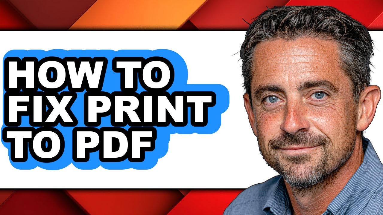 How to Fix Print to Pdf (full Guide)